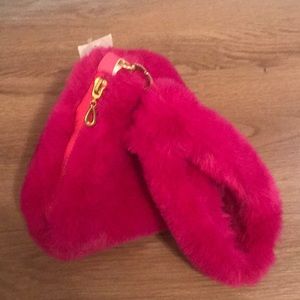 Furry Charlotte Russe bag Fuschia